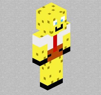 Скин игрока Sponge Bob для Minecraft